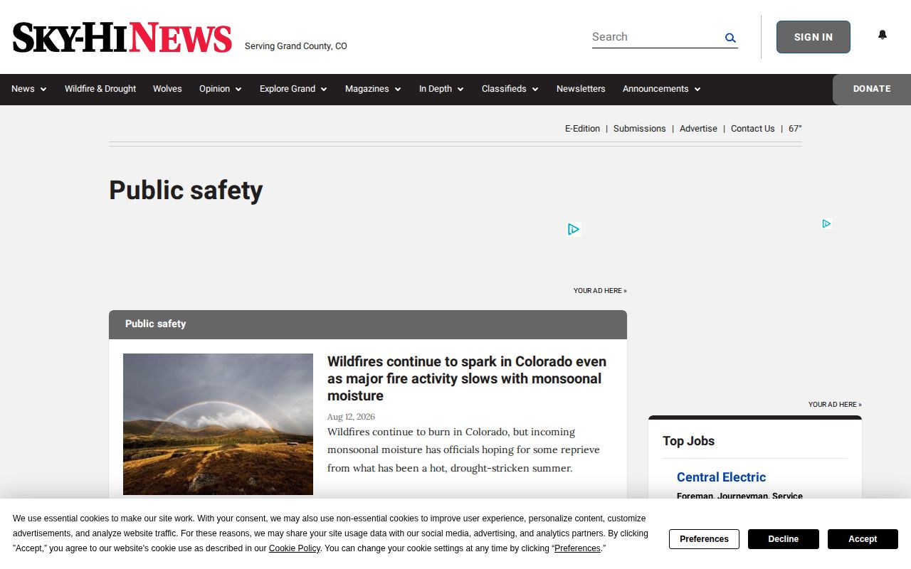 Sky-Hi News Grand County crime and arrest coverage section